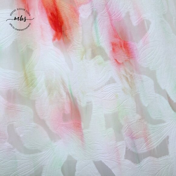 NWT Elie Tahari Dorinda Floral Burnout A Line Sleeveless Midi Dress - Picture 7 of 16